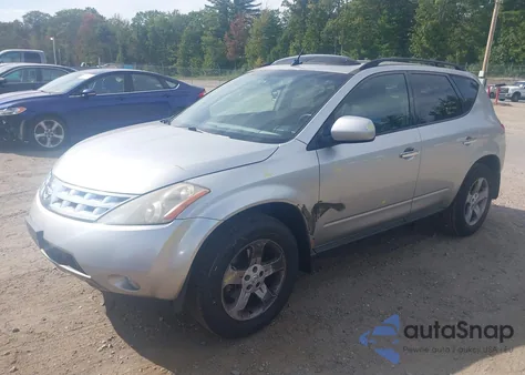 2004 Nissan Murano Sl z USA, uszkodzony, nr VIN JN8AZ08W14W308773